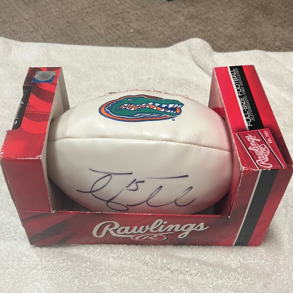 TIM TEBOW SIGNED GATOR BALL